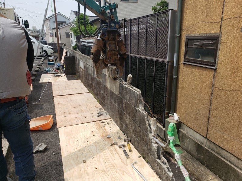 ブロック壁改修