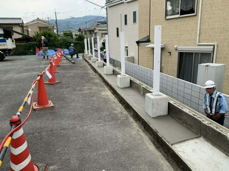 ブロック壁改修工事完了