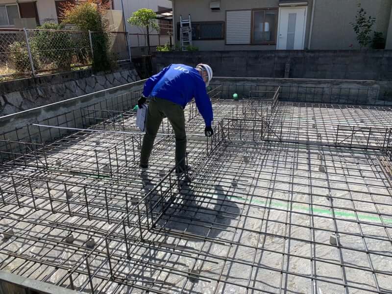 配筋検査の立ち会い